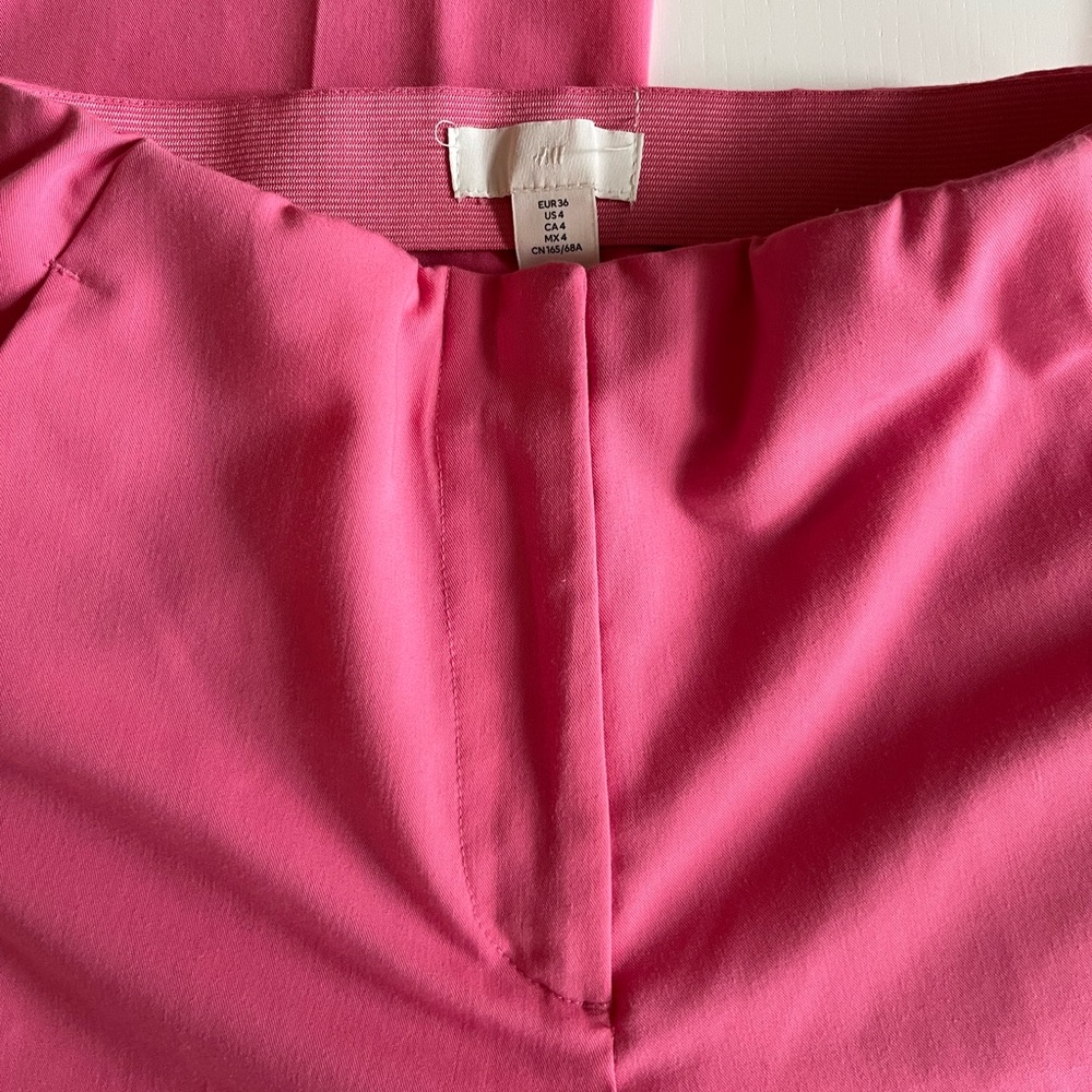 Hot Pink Flared Trousers - Picture 2 of 5